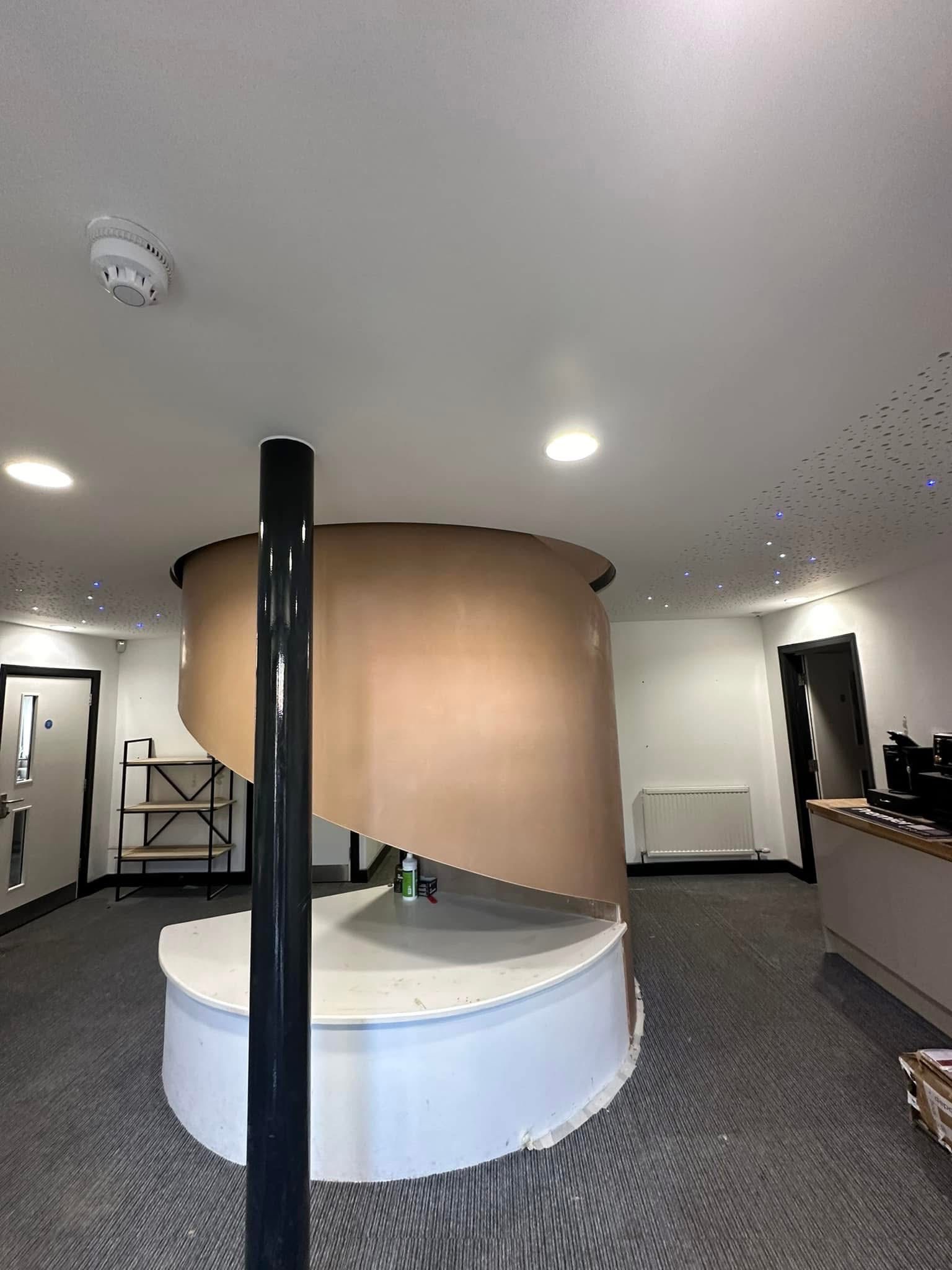 Curved staircase project finished